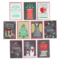Hallmark Christmas Cards Assortment for Teachers or Babysitters from Children (10 Cards with Envelopes)