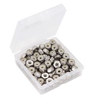 binifiMux 100pcs 6-32 304 Stainless Steel Nylon Inserted Lock Nut, 18-8 Nylock