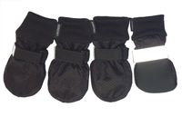 LONSUNEER Paw Protector Dog Boots Soft Sole Nonslip and Safe Reflective Set of 4 Color Black Size X-Small