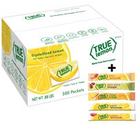 True Lemon Bulk Packets 500ct; plus 5 sticks of variety flavors lemonade