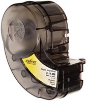 Brady X-19-498 IDXPERT 1" Height, 1" Width, B-498 Repositionable Vinyl Cloth, Black On White Color Label (200 Per Cartridge)