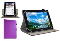 MiTAB Purple Rotational Stand Case Cover Compatible with The Verizon Ellipsis 10 Tablet