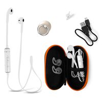 Bluetooth Earphones Headset with Carry Case - Best Wireless Earbuds Headphones Compatible with iPhone and Android Enjoy Clear Stereo Sound with 2 Years Guarantee
