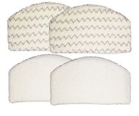 Bissell Microfiber Power Steamer Mop Pad Fits 1940A, 1940Q, 1940T, 1940W, 19402, 19404,19408, 1440 Series, by AI-Vacuum (4),White