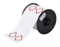 Brady B30-262-7569-CLP2  Vinyl Film, 4.000" x 6.000" BBP31 2 Color GHS Vinyl Tape - 2 Diamond (1 Roll of 200 Labels )