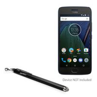 Motorola Moto G5 Plus Stylus Pen, BoxWave [EverTouch Capacitive Stylus] Fiber Tip Capacitive Stylus Pen for Motorola Moto G5 Plus - Jet Black
