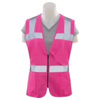 ERB 61911 S721 Non-ANSI Hi-Vizability Female Fitted Vest, Pink, Large