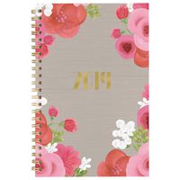 Cambridge 2019 Weekly & Monthly Planner, 5" x 8", Small, Customizable Clear Poly Cover, Arabella (1157-201)