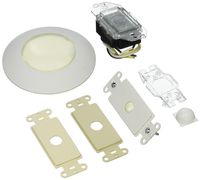 Leviton 177IR-IWA Wall Or Ceiling Mount Infrared Receiver for Mural, Ivory/White/Almond