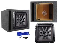 KICKER 45L7R122 12" 1200 Watt L7R Subwoofer, Solo-Baric+Vented Sub Box Enclosure