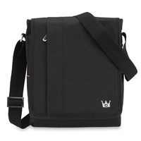 iPad Pro 9.7 Messenger Bag, CaseCrown Water Resistant Vertical Mobile Messenger Bag (Black)