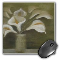 3Drose 8 X 8 X 0.25 Inches Mouse Pad Callas in Vase (mp_49391_1)