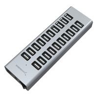 Sabrent 90W 20-Port USB 2.0 Fast Charger, 12V Power Supply Included (AX-P20C)