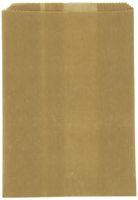 Impact 1101 Sanitary Napkin Waxed Bag, 9-1/2" Length x 7-1/2" Width x 3-1/4" Height, Brown (Case of 250)