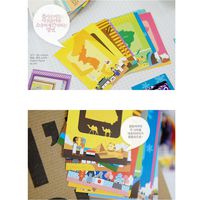 10 PCS World Travel Pattern Films Sticker for FujiFilm Instax Mini 8 7s 25 50s