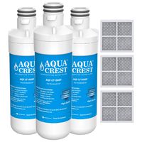 AQUACREST MDJ64844601 Refrigerator Water Filter, Compatible with LG LT1000P, LT1000PC, LT-1000PC MDJ64844601 and LT120F Combo 3 Pack