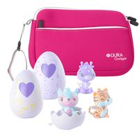 DURAGADGET Pink Neoprene Case Cover with Front Storage Pocket - Suitable for Storing Your Hatchimals Colleggtibles Toys