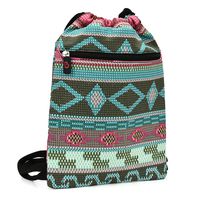 Gym Sack Bag Sleeve for 8.1 to 10.1 inch Devices | Various Colors | Fits TRIO Stealth G2 TRIOSTLG2 (10in), Apple iPad Air 2, Samsung Galaxy Tab S 10.5, Google Nexus 9 | Dream Weaver Teals Backpack