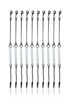 amPen Detachable Elastic Coil-Style Lanyard Replacement (10-Pack)