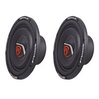 (2) Rockville W10T4-S2 10" Shallow Mount 2400 Watts 2-Ohm Car Audio Subwoofers