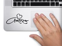 Amore Heart Symbol Decal Funny Laptop Skin Macbook Trackpad Keypad Sticker Window