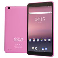 EVOO Android Tablet 8", Android 8.1 Go Edition, Quad Core, 16GB Storage, Pink