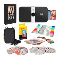 KODAK Smile Instant Print Digital Camera (Black/White) Photo Frames Bundle with Soft Case