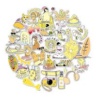 Vsco Stickers for Water Bottles 35pcs Waterproof Stickers Cool Cute Trendy Stickers for Girls Teens Suitable for Hydro Flask Laptop Guitar Luggage Photo Bike (Vsco-35pcs-yellow)