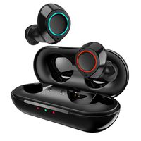 Wireless Bluetooth Earbuds JECOO T2S True Stereo Headphones in-Ear Buds Built-in Mic Headsets IPX5 Water Resistant Premium Sound Earphones with Charging Case for Deep Bass Sports Running