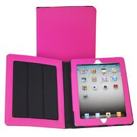 Samsill Fashion iPad Tablet Case 10 Inch with Folding Cover Stand, smart Cover, Diamond Deboss Design, Apple iPad 2 / iPad 3 / iPad 4, Pink