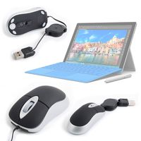 DURAGADGET Mini USB Laptop Mouse with Handy Scroll Function - Suitable for Microsoft Surface Pro with LTE Advanced|Pro (2017)|Pro 4 12.3''|Microsoft Surface Book 13.5''