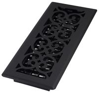 Decor Grates ST412 Floor Register, 4-Inch by 12-Inch, Textured Black