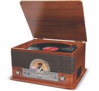 ION Audio Superior LP | 3-Speed USB Turntable with 7 Playback Options Including Cassette, CD, USB, and Bluetooth