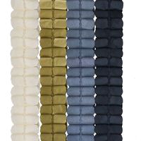 3D Four Leaf Flower Tissue Paper Hanging Streamers for All Party Events, Photo Garland Backdrop, 12-Pack (Black, Gray, Ivory, Gold)