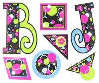 Teacher Created Resources Circle Frenzy 5-Inch Uppercase Fancy Font Letters