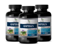 Heart Support Supplement - ADAPTOGEN Premium Complex - Pure and Potent Ingredients - amla Fruit Supplement - 3 Bottles 180 Vegetable Capsules