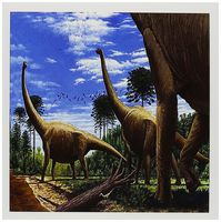 3dRose Dinosaur Brachiosaurus - Greeting Cards, 6 x 6 inches, set of 12 (gc_1008_2)