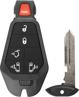 KeylessOption Keyless Entry Remote Control Car Key Fob Starter Alarm for Grand Caravan Town Country VW