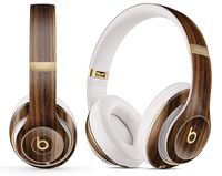 Wood Pattern Design Skinz Premium Full-Body Cover Wrap Decal Skin-Kit for The Beats by Dre Solo 2/3 Wireless - Bright Ebony Woodgrain