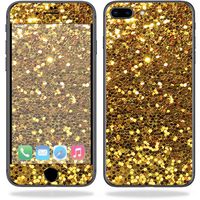 MightySkins Skin Compatible with Apple iPhone 8 Plus - Gold Dazzle | Protective, Durable, and Unique Vinyl Decal wrap Cover | Easy to Apply, Remove, and Change Styles | Made in The USA