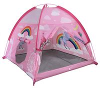MountRhino Unicorn Play Tent Playhouse for Girls Indoor Outdoor Pink Princess Castle Kids Play Tent, Portable Kids Pop Up Play Tent for Girl's Imaginative Camping Playground Games & Gift-48"x48"x42