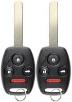 KeylessOption Keyless Entry Remote Control Uncut Car Ignition Key Fob Replacement for OUCG8D-380H-A (Pack of 2)