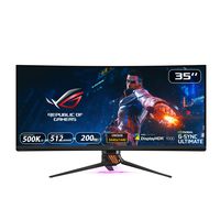 Asus ROG Swift PG35VQ 35" Curved HDR Gaming Monitor 200Hz (3440 X 1440) 2ms G-Sync Ultimate Eye Care DisplayPort HDMI USB Aura Sync HDR10 Displayhdr 1000 (Renewed)