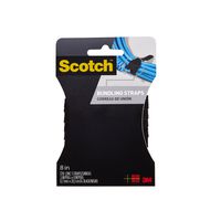 Scotch RF8010CH-C Cord Organizer Straps, Black, 8In, Pack of 6, Black