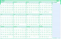 House of Doolittle 2020 Laminated Wipe Off Wall Calendar, Express Track, Reversible, 24 x 37 Inches, January - December (HOD392-20)