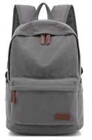 KAYOND Casual Style Lightweight canvas Laptop Bag/Durable Travel backpacks/Rucksack for Men&Women/Fashion Backpack Fits 15 inch Notebook (Gray)
