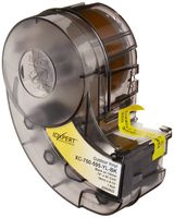 Brady XC-750-595-YL-BK IDXPERT & LABXPERT Labels  B-595 Indoor/Outdoor Vinyl Film Black on Yellow, Printable Area: 19.000" W x 0.750" H  1 roll (30ft.)/Cartridge