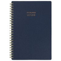 AT-A-GLANCE Academic Weekly / Monthly Planner, July 2017 - June 2018, 4-7/8" x 8", Color Bar, Navy (1067-200A-58)