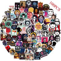 100PCS Stranger Things Stickers for Hydro Flask Water Bottles,Movie Decals for Laptop,Notebooks,Snowboard,Luggage,Bicycle,Skateboard,DIY Graffiti Stickers for Game Party Favor
