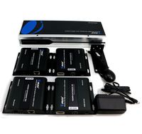 OREI 1X4 HDMI 2.0 Extender Splitter Over CAT5/5e/6 with IR - Max 395 Feet (120m) at 1080p, 2K x 4K @ 30 HZ